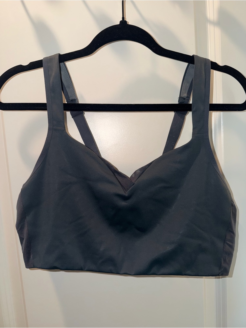 Brooks Drive Convertible Sports Bra| Asphalt grey